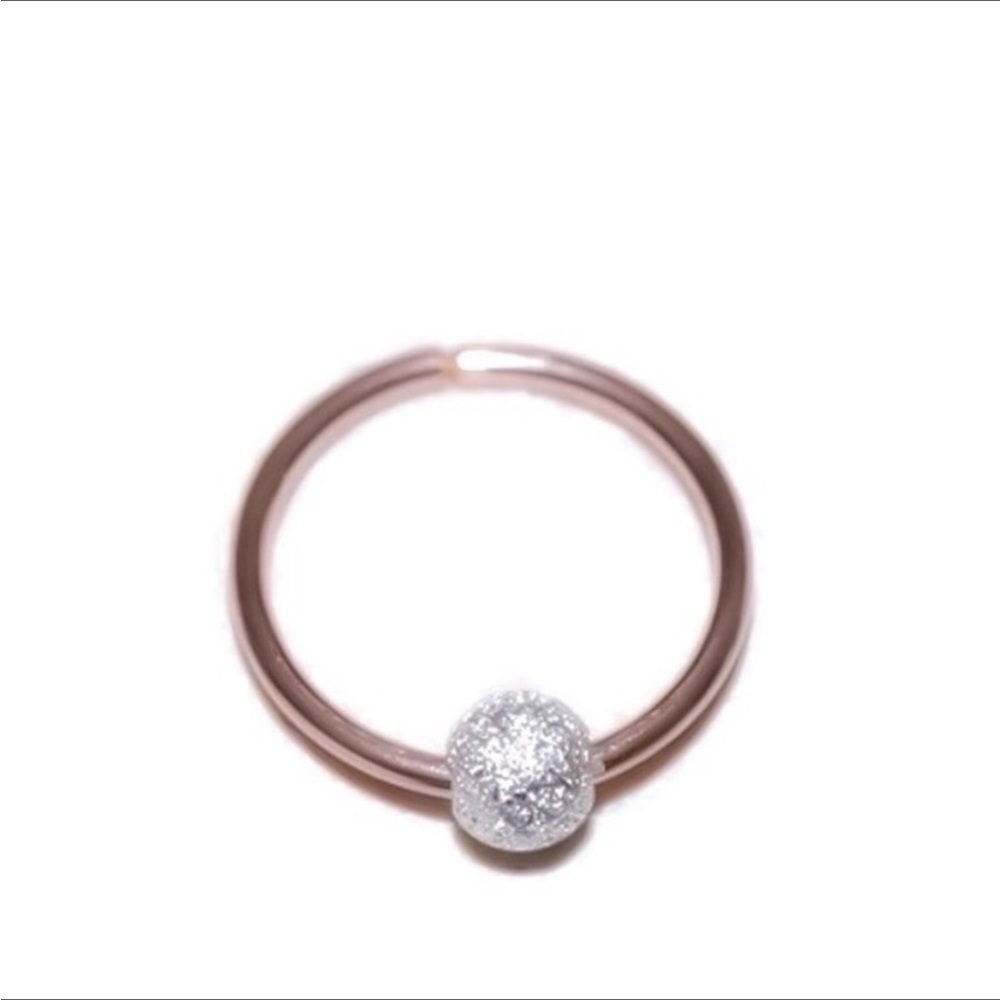 💕NIB Stardust Captive Bead Septum/Nose Ring Hoop💕 - Picture 5 of 14
